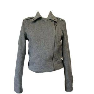 Aeropostale wool blend Moto Rocker Jacket grey S